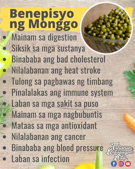 Health Benefits of Monggo .